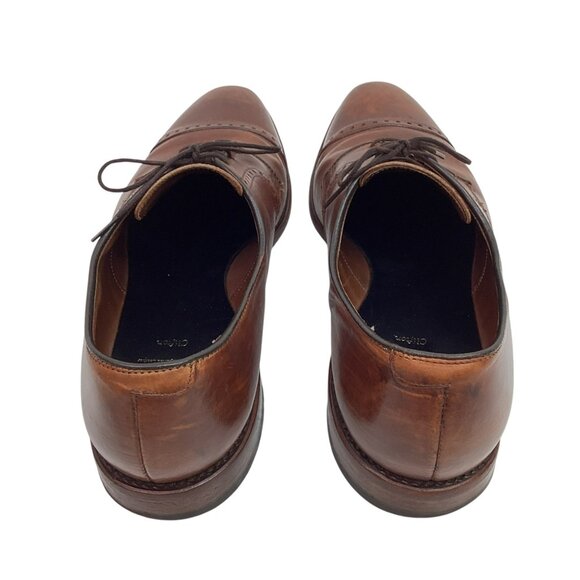 Allen Edmonds Clifton Mens Leather Oxford Captoe Dress Shoes Brown - Picture 6 of 13